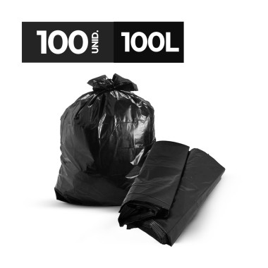 SACO DE LIXO 100 LTS PRETO C/100 TP