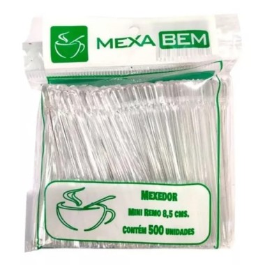 MEXEDOR CAFE MINI REMO 8,5 CM CRISTAL C/500 MEXABEM