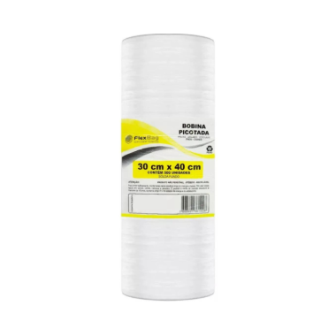 BOBINA PICOTADA EM PEAD PRIME 30X40 C/500 SEGPLAST