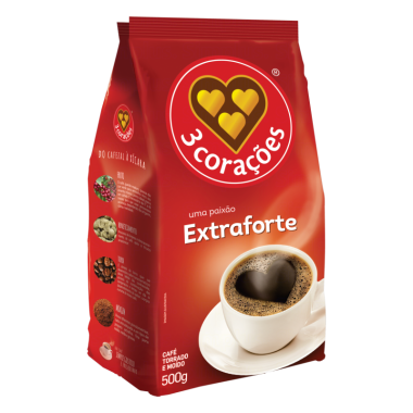 CAFE EXTRAFORTE 500 GRS TRES CORACOES