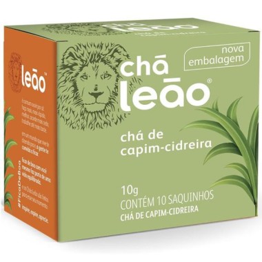 CHA CAPIM CIDREIRA SACHE 10 GRS C/10 LEAO