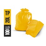 SACO DE LIXO 20 LTS AMARELO C/100 TP