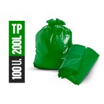 SACO DE LIXO 200 LTS VERDE C/100 TP