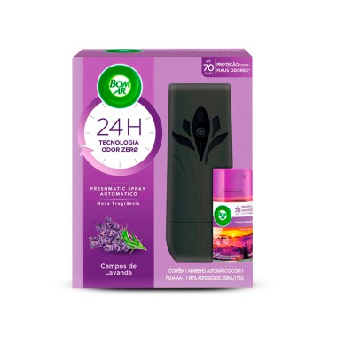 Bom Ar Freshmatic - Aparelho + Refil Lavanda 250 ml Bom Ar Freshmatic - Aparelho + Refil Lavanda 250 ml