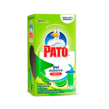 Pato Gel Adesivo Citrus 7g - Refil com 6 Unidades Pato Gel Adesivo Citrus 7g - Refil com 6 Unidades
