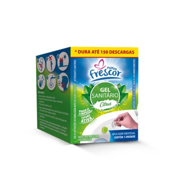 Gel Sanitário com Aplicador Novo Frescor - Citrus 7g Gel Sanitário com Aplicador Novo Frescor - Citrus 7g