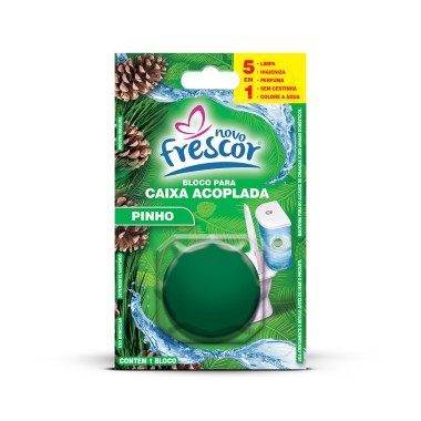 Pedra Sanitária Novo Frescor Caixa Acoplada Pinho - 45g Pedra Sanitária Novo Frescor Caixa Acoplada Pinho - 45g