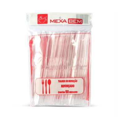 Faca de Refeição Master Cristal MexaBem - Pacote com 50 unidades Faca de Refeição Master Cristal MexaBem - Pacote com 50 unidades