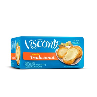 Torrada Tradicional 120g  - Visconti  Torrada Tradicional 120g  - Visconti