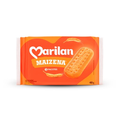 Biscoite de Maizena Marilan - Pacote com 3 Unidades Biscoite de Maizena Marilan - Pacote com 3 Unidades