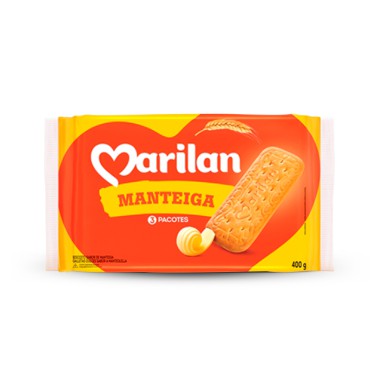 Bolacha de Manteiga Marilan - Pacote com 3 Unidades Bolacha de Manteiga Marilan - Pacote com 3 Unidades