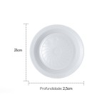 Prato de Refeição 21 cm Cristalcopo - Pacote com 10 Unidades