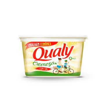 Margarina Cremosa com Sal Pote 1kg - Qualy Margarina Cremosa com Sal Pote 1kg - Qualy
