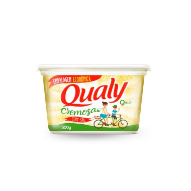 Margarina Cremosa com Sal Pote 500g - Qualy Margarina Cremosa com Sal Pote 500g - Qualy