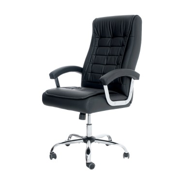 Cadeira Escritório BIG Presidente PU - Preta Cadeira Escritório BIG Presidente PU - Preta