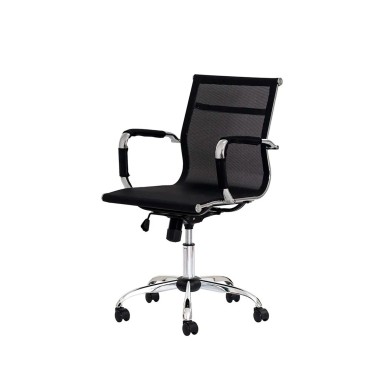 Cadeira Escritório Mesh Diretor Preta Cadeira Escritório Mesh Diretor Preta