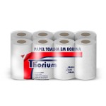 PAPEL TOALHA BOBINA 8X20X100 MTS THORIUM LUXO