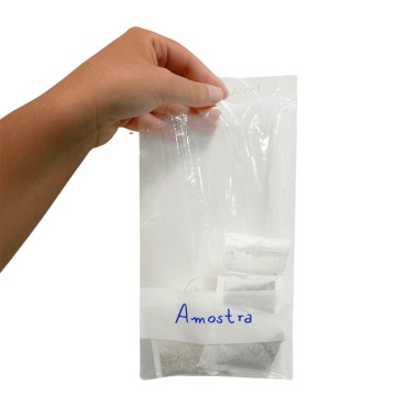Saco para Amostra de Alimentos - 12x25cm - 0,06mm - 1,5kg Saco para Amostra de Alimentos - 12x25cm - 0,06mm - 1,5kg