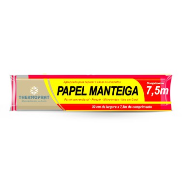 Papel Manteiga Thermoprat - 30cm x 7,5m Papel Manteiga Thermoprat - 30cm x 7,5m
