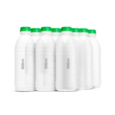 Garrafa Plástica Descartável 500 ml - Pacote com 10 unidades Garrafa Plástica Descartável 500 ml - Pacote com 10 unidades