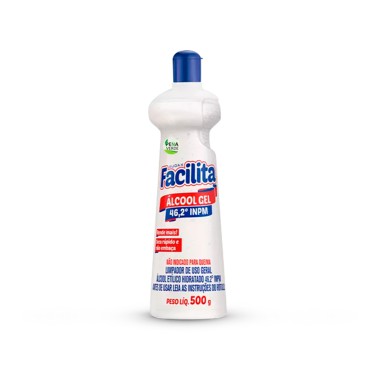 Álcool Gel Facilita 46,2% Audax - 500ml Álcool Gel Facilita 46,2% Audax - 500ml