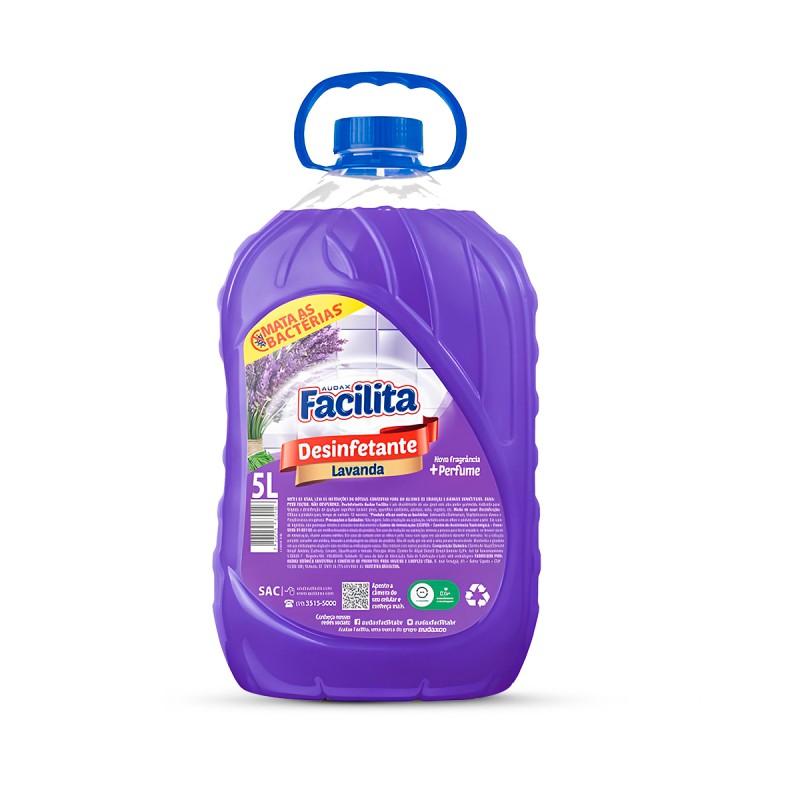 Desinfetante Facilita Lavanda Audax - 5 Litros Desinfetante Facilita Lavanda Audax - 5 Litros