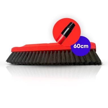 Vassoura Pelo Sintético 60 cm com Cabo 1,20m Vassoura Pelo Sintético 60 cm com Cabo 1,20m