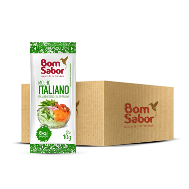 Molho Italiano Bom Sabor - Sachê 10g | Caixa com 200 unid. Molho Italiano Bom Sabor - Sachê 10g | Caixa com 200 unid.
