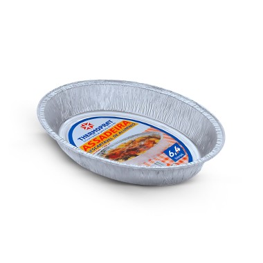 Assadeira Oval 6,4 Litros Descartável - Thermoprat