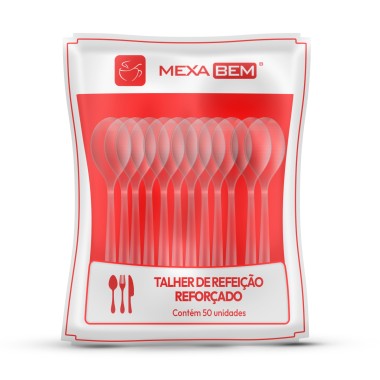 COLHER DE REFEICAO MASTER CRISTAL MEXABEM C/50 UNID