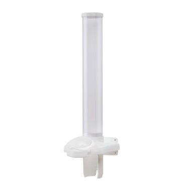 Dispensador para Copos 1 Tubo Café Branco Dispensador para Copos 1 Tubo Café Branco