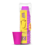 COPO 200 ML TRIK  BIODEG ROSA ESCURO PCT C/ 50