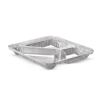 Bandeja/Marmitex de Alumínio 950ml C/3 Divisórias Thermoprat c/10 Un. Bandeja/Marmitex de Alumínio 950ml C/3 Divisórias Thermoprat c/10 Un.