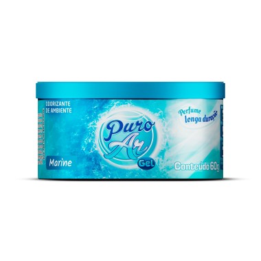 Desodorizador de Ambiente Puro Ar Gel Marine 60g Desodorizador de Ambiente Puro Ar Gel Marine 60g