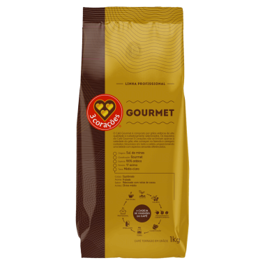 Café Três Corações Gourmet em Grãos - 1kg Café Três Corações Gourmet em Grãos - 1kg