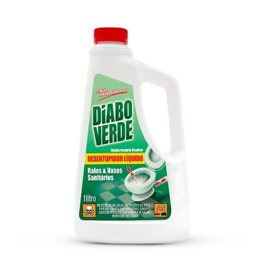Desentupidor Diabo Verde Líquido - 1L Desentupidor Diabo Verde Líquido - 1L