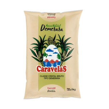 ACUCAR DEMERARA CARAVELAS 1 KG