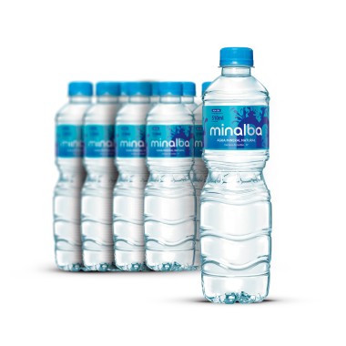 AGUA MINERAL MINALBA 510 ML NATURAL PCT C/12