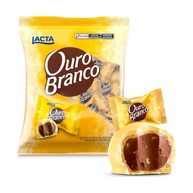 BOMBOM OURO BRANCO 1 KG LACTA