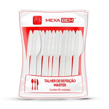 FACA DE REFEICAO MASTER BRANCO C/50 MEXABEM