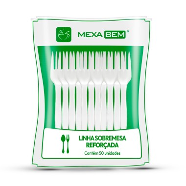 GARFO SOBREMESA BRANCO C/50 MEXABEM