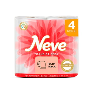 PAPEL HIGIENICO FOLHA DUPLA 4X30 MTS NEVE