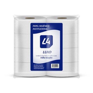 PAPEL HIGIENICO ROLAO LUXO 8X300 MTS RIBEIRO/L4