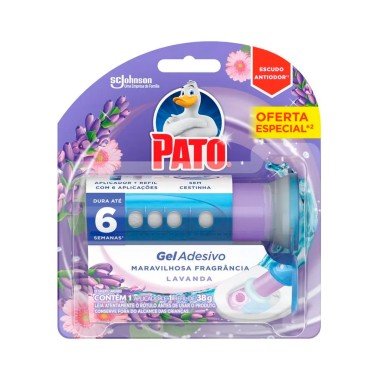 Pato Gel Adesivo Sanitário Lavanda 38g – Aparelho + Refil com 6 Unidades Pato Gel Adesivo Sanitário Lavanda 38g – Aparelho + Refil com 6 Unidades