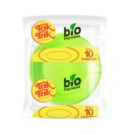 PRATO DE BOLO BIO NEON 15 CM VERDE C/ 10 TRIK TRIK