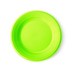 PRATO DE BOLO BIO NEON 15 CM VERDE C/ 10 TRIK TRIK