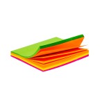 Bloco Autoadesivo Neon 76 mm x 102 mm com 100 Folhas - TN Office
