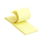 BLOCO AUTOADESIVO 552 AMARELO PAUTADO 130X100 C/75 FLS TN OFFICE