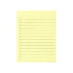 BLOCO AUTOADESIVO 552 AMARELO PAUTADO 130X100 C/75 FLS TN OFFICE