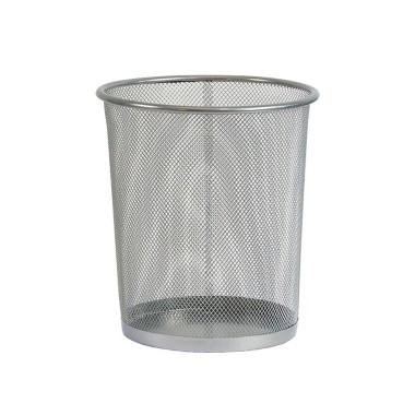 LIXEIRA METAL REDONDA 548 PRATA 8 LTS TN OFFICE